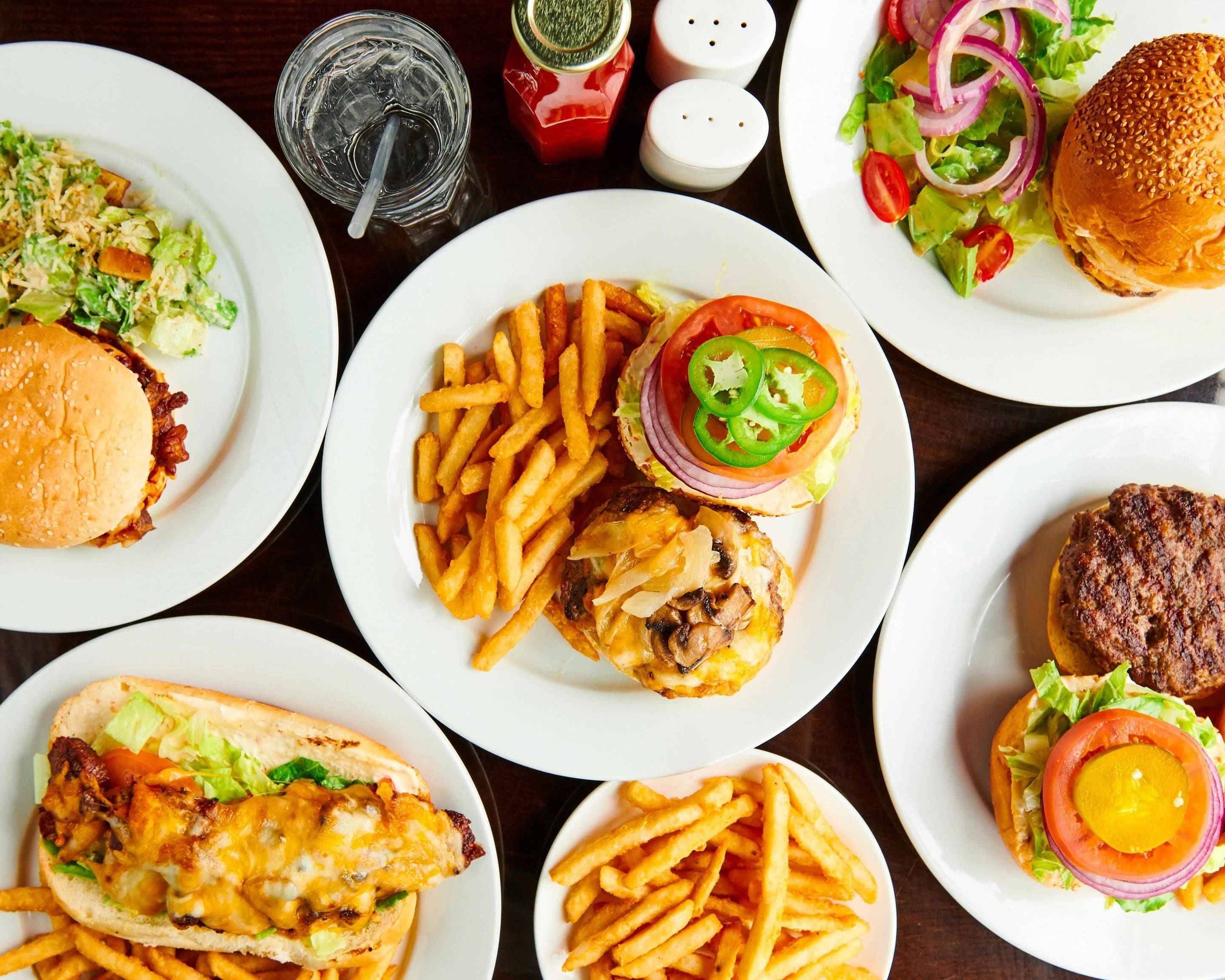Les burgers et les produits du restaurant Le Bin’s